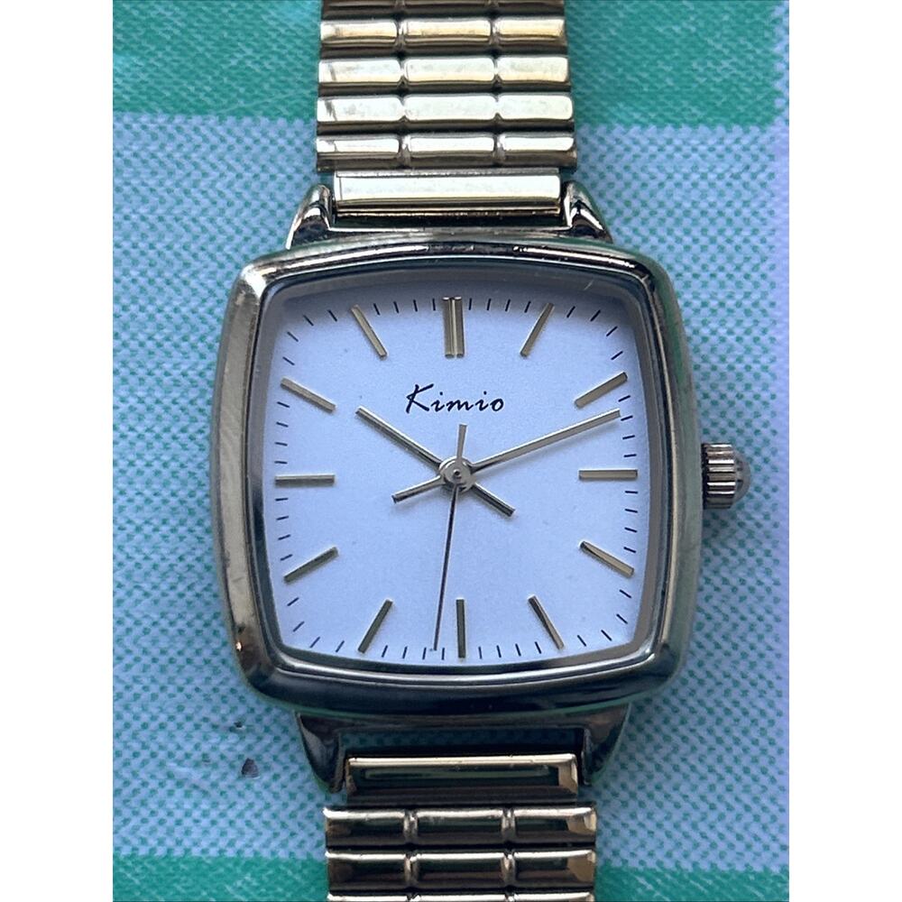 Kimio Gold Tone White Dial Women’s Quartz Watch